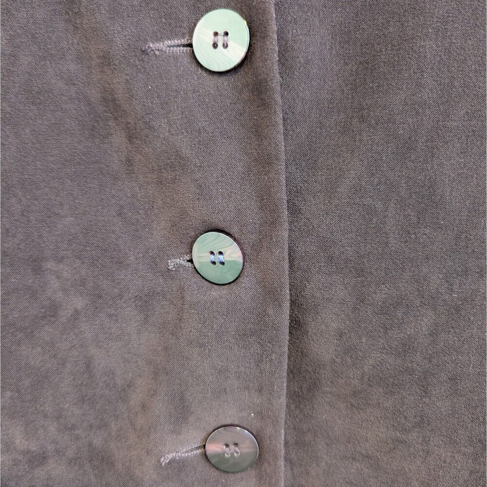 Worthington Burgundy‎ Velvet Velour Button Blazer Jacket Women Size 8P - Picture 3 of 11